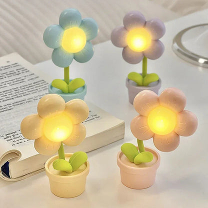 Süße Blumen-Nachtlampe für Kinder – LED Tischlampe im Blumen-Design für das Kinderzimmer
