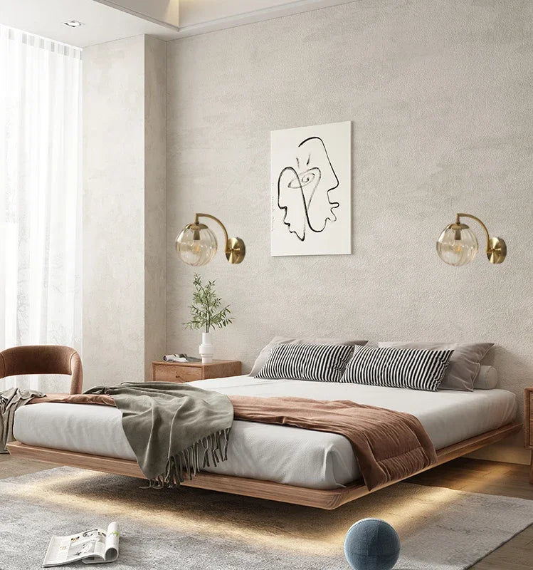 Elegante Wandleuchte mit Glasdesign