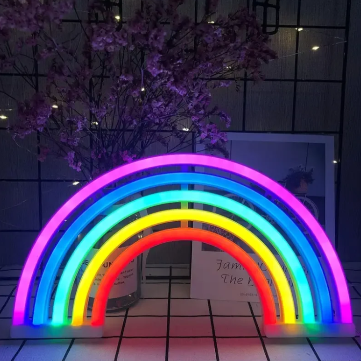 Farbenfrohe Regenbogen-Stimmungsleuchte