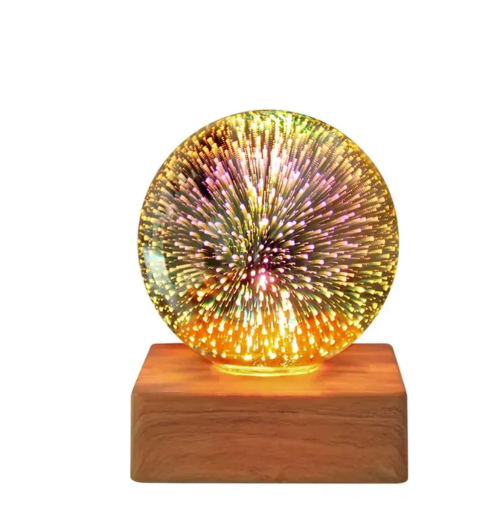 3D-Feuerwerk-Kristallkugel-Lampe