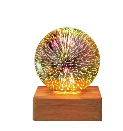 3D-Feuerwerk-Kristallkugel-Lampe