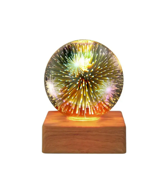 3D-Feuerwerk-Kristallkugel-Lampe