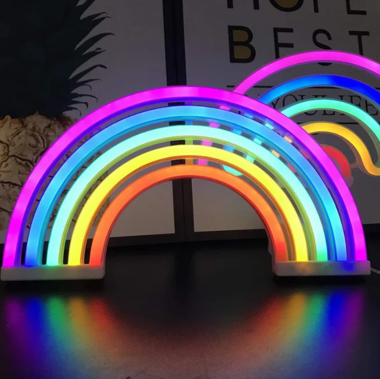 Farbenfrohe Regenbogen-Stimmungsleuchte