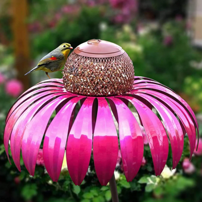 Vogelfutter Station Im Blumen- Design