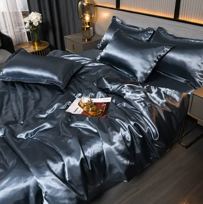 Premium Uni-Satin-Bettwäsche