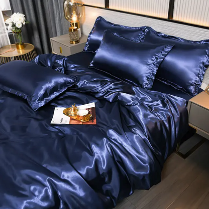 Premium Uni-Satin-Bettwäsche