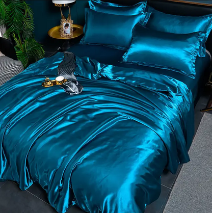 Premium Uni-Satin-Bettwäsche