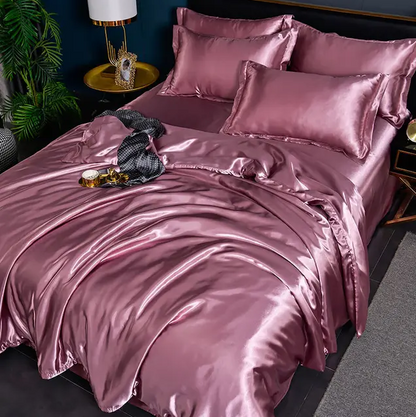 Premium Uni-Satin-Bettwäsche