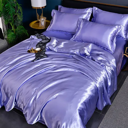 Premium Uni-Satin-Bettwäsche