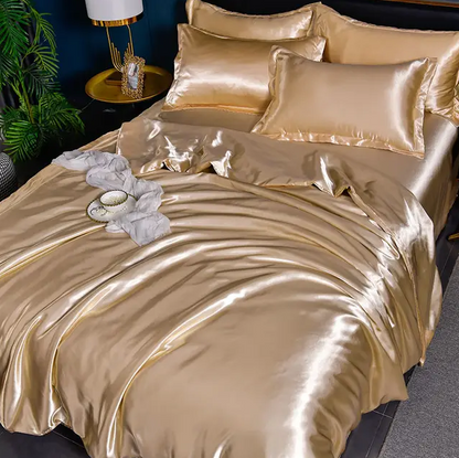 Premium Uni-Satin-Bettwäsche