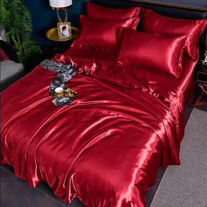 Premium Uni-Satin-Bettwäsche