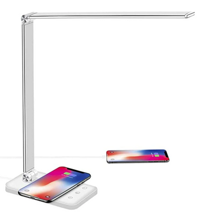 Zeitgemäße verstellbare LED-Tischlampe mit Ladefunktion