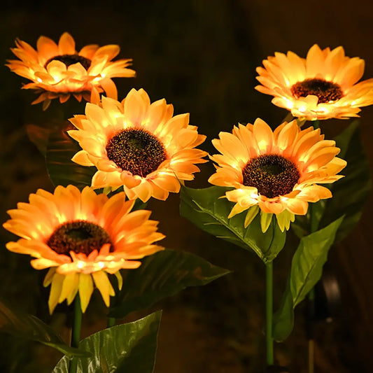Wasserdichte Solar-Sonnenblumenlampe für Garten & Terrasse