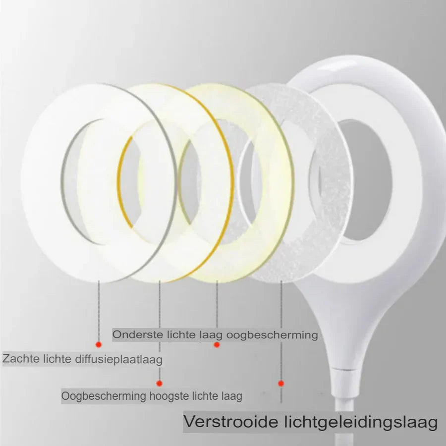 Kompaktes und Wiederaufladbares Nachtlicht – Flexibles LED-Licht für Schreibtisch und Nachttisch
