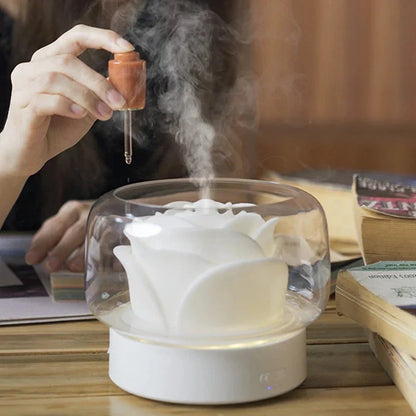 Aromatherapie-Luftbefeuchter  – Eleganter Ultraschall-Diffuser mit LED & Duftöl-Funktion