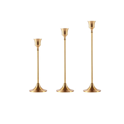 Premium Goldene Kerzenlicht Halter