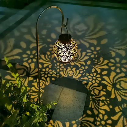Wetterfeste LED Solar-Hängeleuchte für den Garten