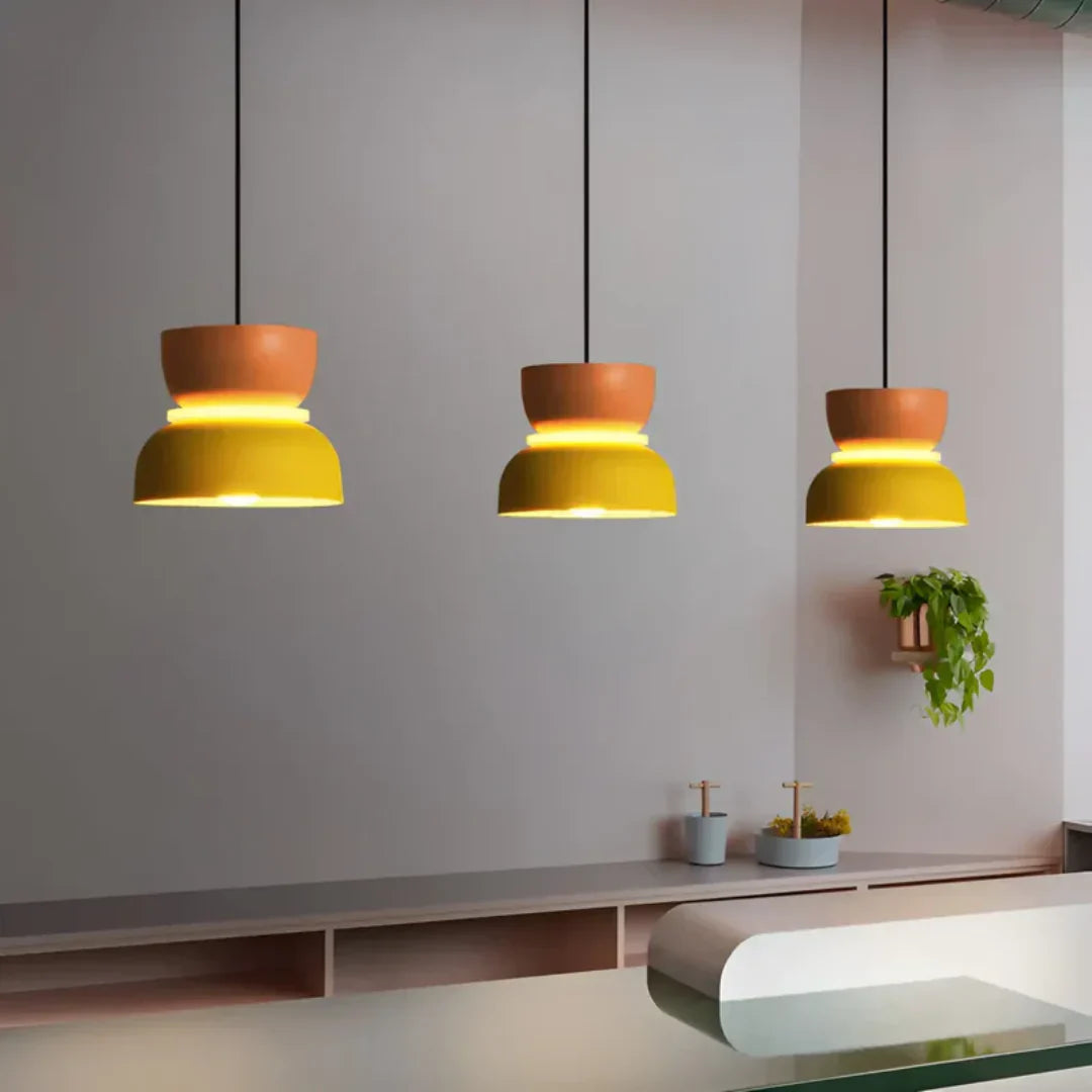 Farbenfrohe Macaron-Design LED-Pendellampe