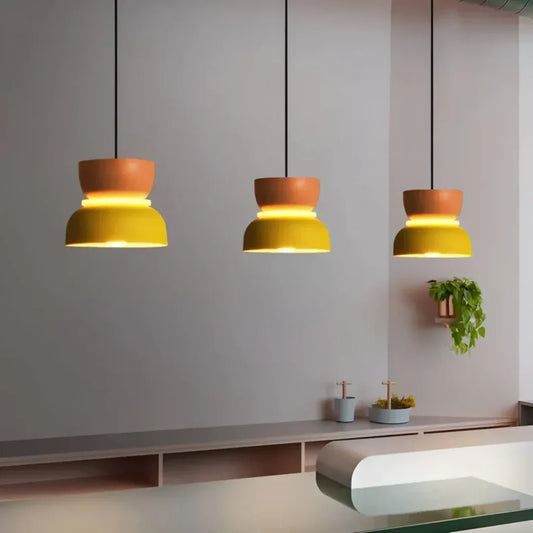 Farbenfrohe Macaron-Design LED-Pendellampe