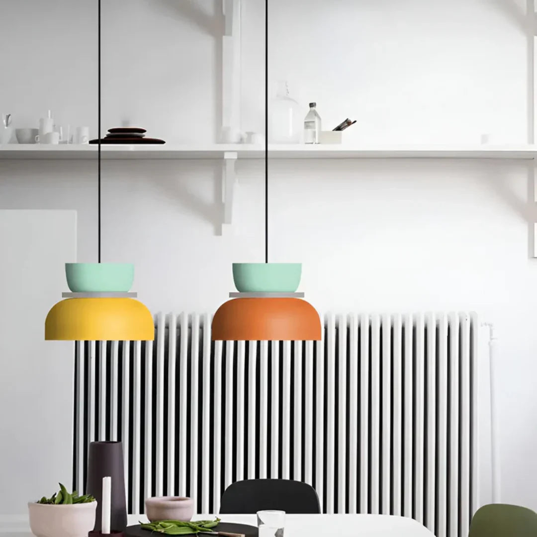 Farbenfrohe Macaron-Design LED-Pendellampe