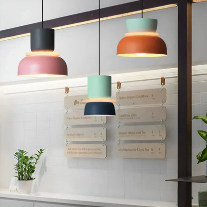 Farbenfrohe Macaron-Design LED-Pendellampe