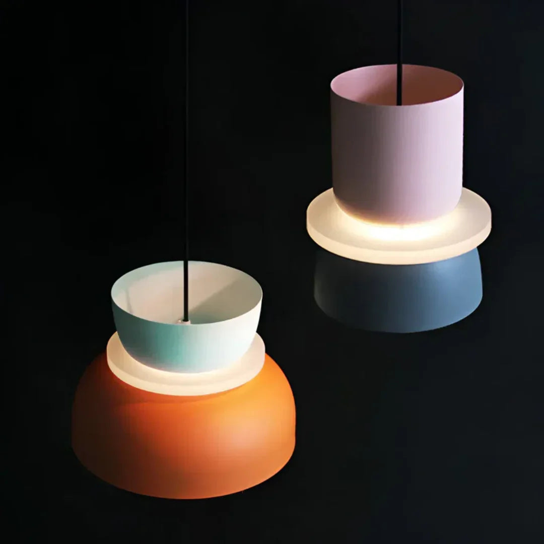 Farbenfrohe Macaron-Design LED-Pendellampe