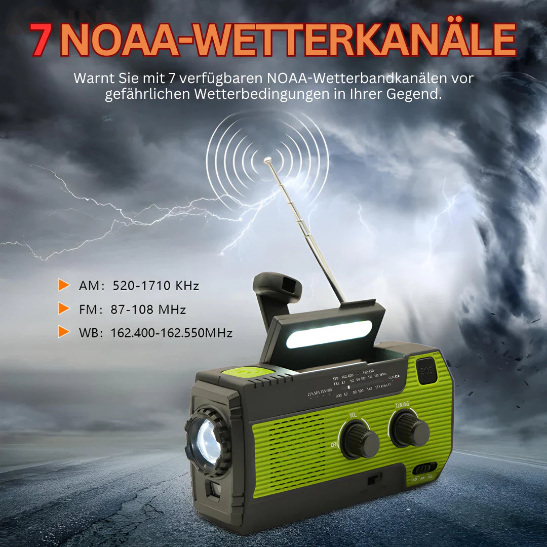 Tragbares Notfallradio Mit Solarenergie – 5 Stromquellen Für Maximale Zuverlässigkeit