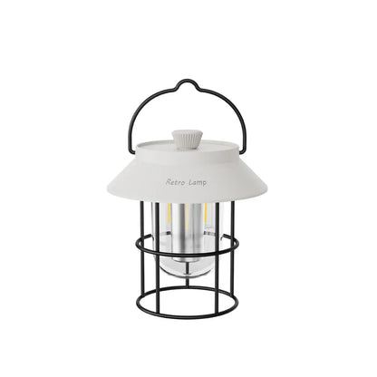 LED Camping-Laterne im Retro-Design – Tragbare Lampe für Innen und Außen