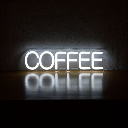 Stilvolle LED Neonleuchte Kaffee