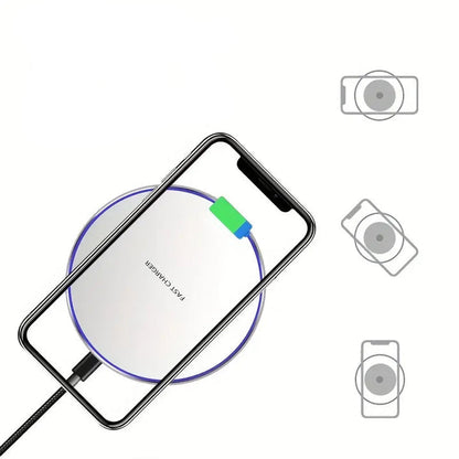 30W Kabelloses Schnellladegerät Induktions Ladepad für iPhone und Android
