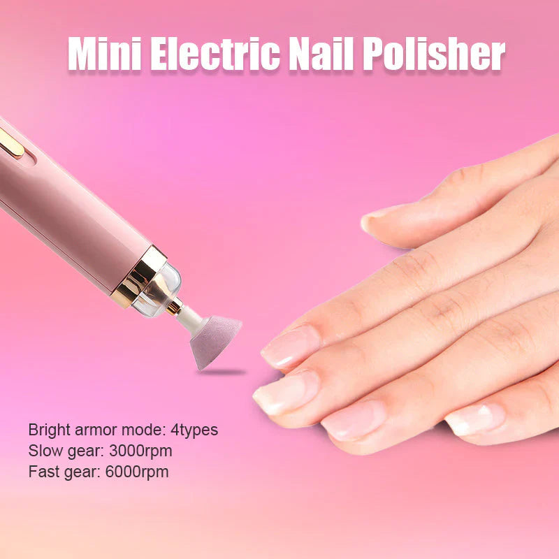 5-in-1 Elektrisches Nagelpflegegerät – Tragbares Maniküre-Tool mit LED-Licht