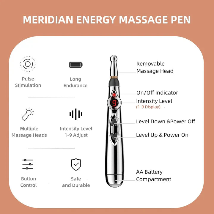 Elektronischer Akupunkturpen | Meridian-Massagegerät Zur Schmerzlinderung