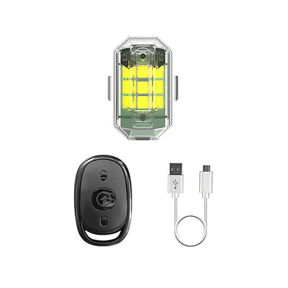Kabelloses LED Motorrad Rücklicht – Wiederaufladbare Fernbedienung für Brems und Warnleuchte