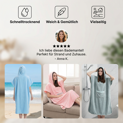 Praktischer Bademantel