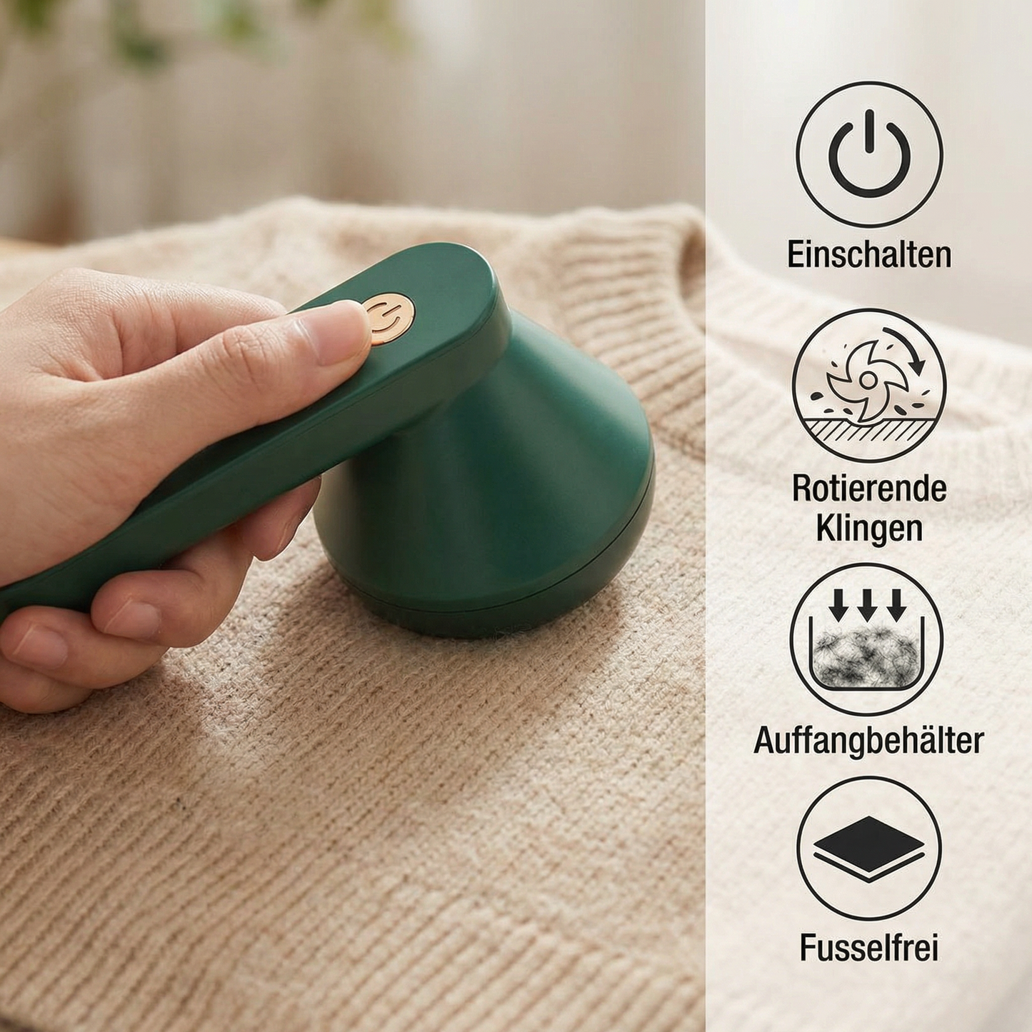 Elektrischer Fussel Entferner